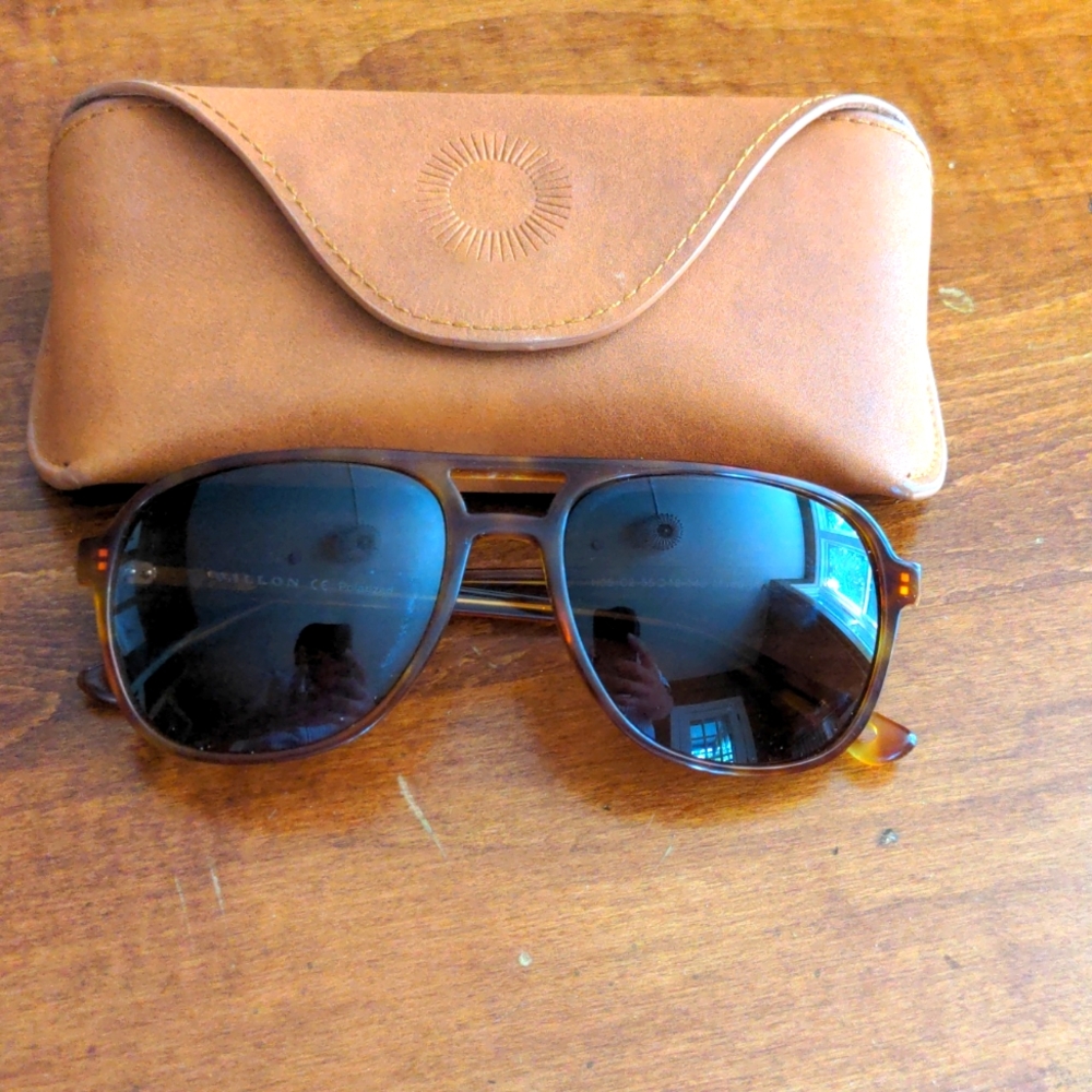 Vallon Howler aviator style tortoise sunglasses